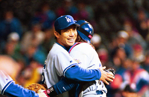 ドジャース野茂英雄がノーヒットノーラン／今日は？ - 社会写真
