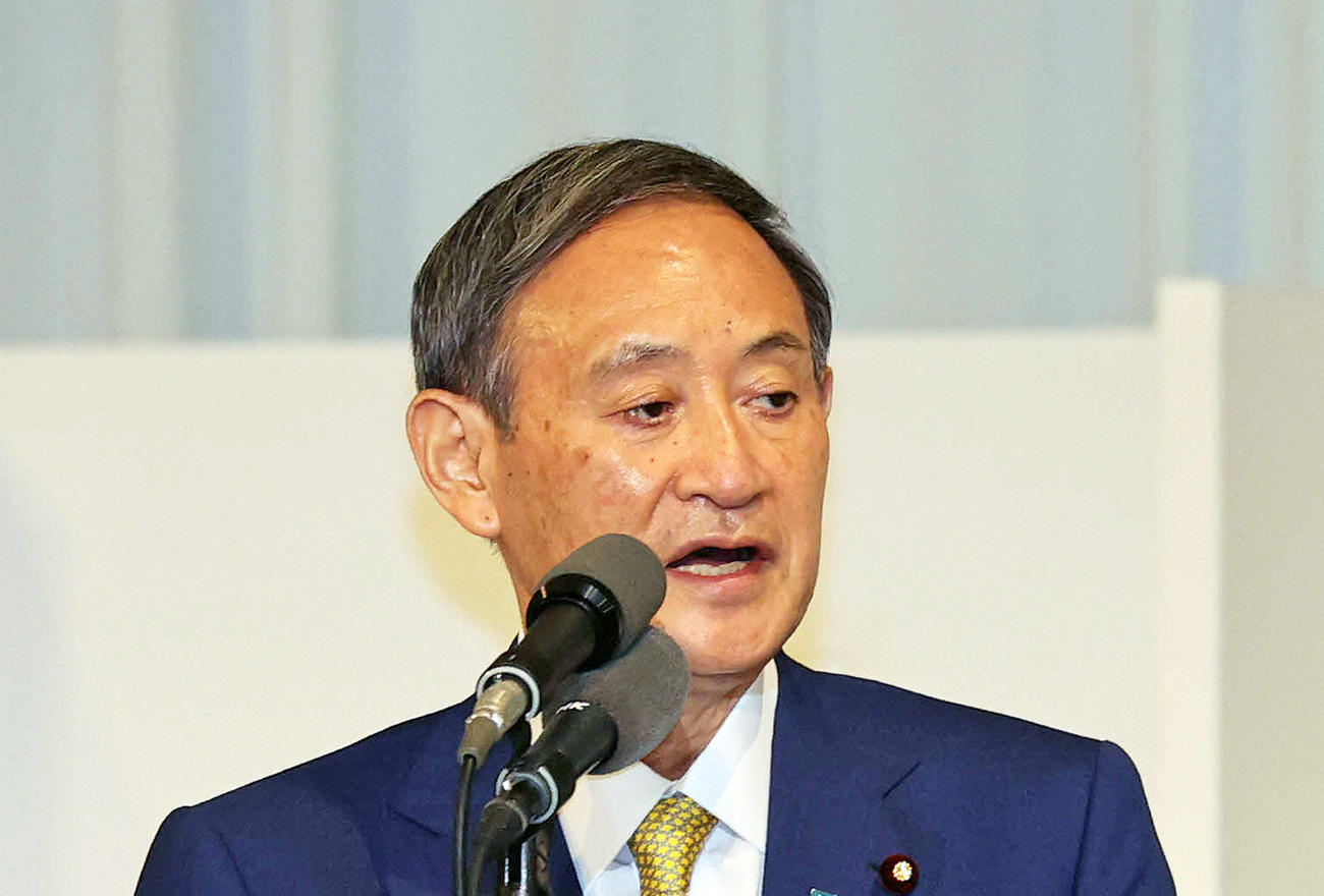 菅義偉首相（2020年9月14日撮影）