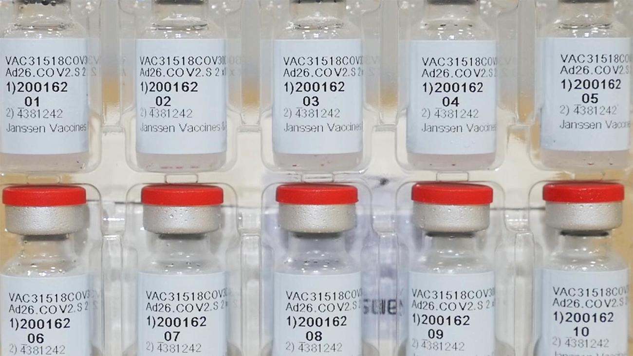 米ジョンソン・エンド・ジョンソン（J＆J）の新型コロナウイルスワクチン（2020年12月、J＆J提供、AP＝共同）