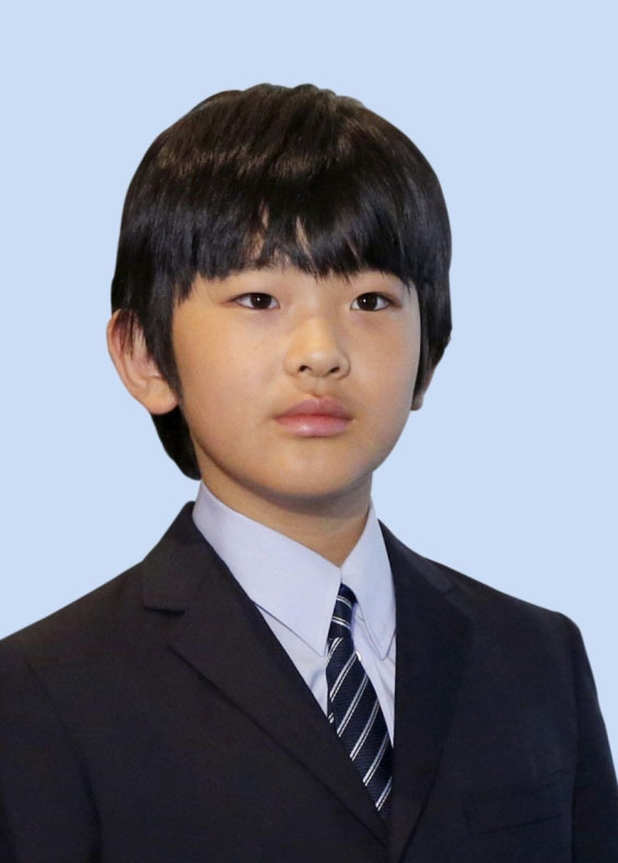 秋篠宮家の長男悠仁さま（共同）