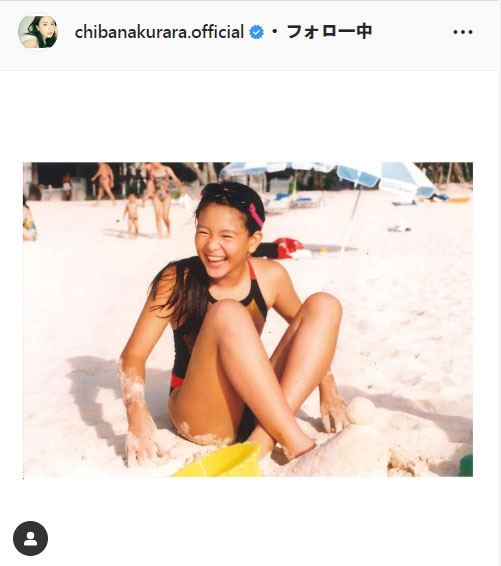 知花くららのインスタグラムより