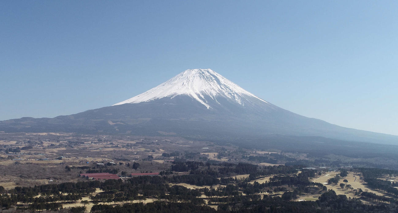 富士山＝2021年2月21日