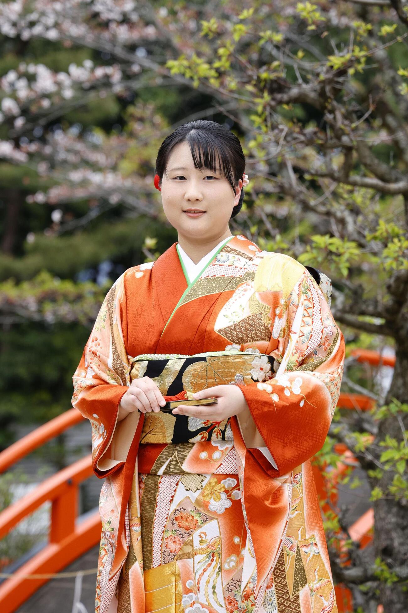 葵祭の第68代「斎王代」に選ばれた塩見真桜さん（共同）