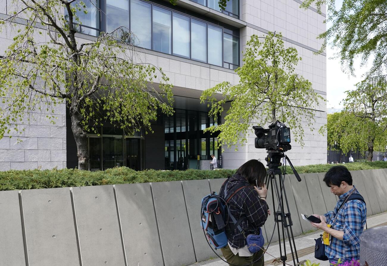刃物を所持していたとされる男が逮捕された参院議員会館（共同）