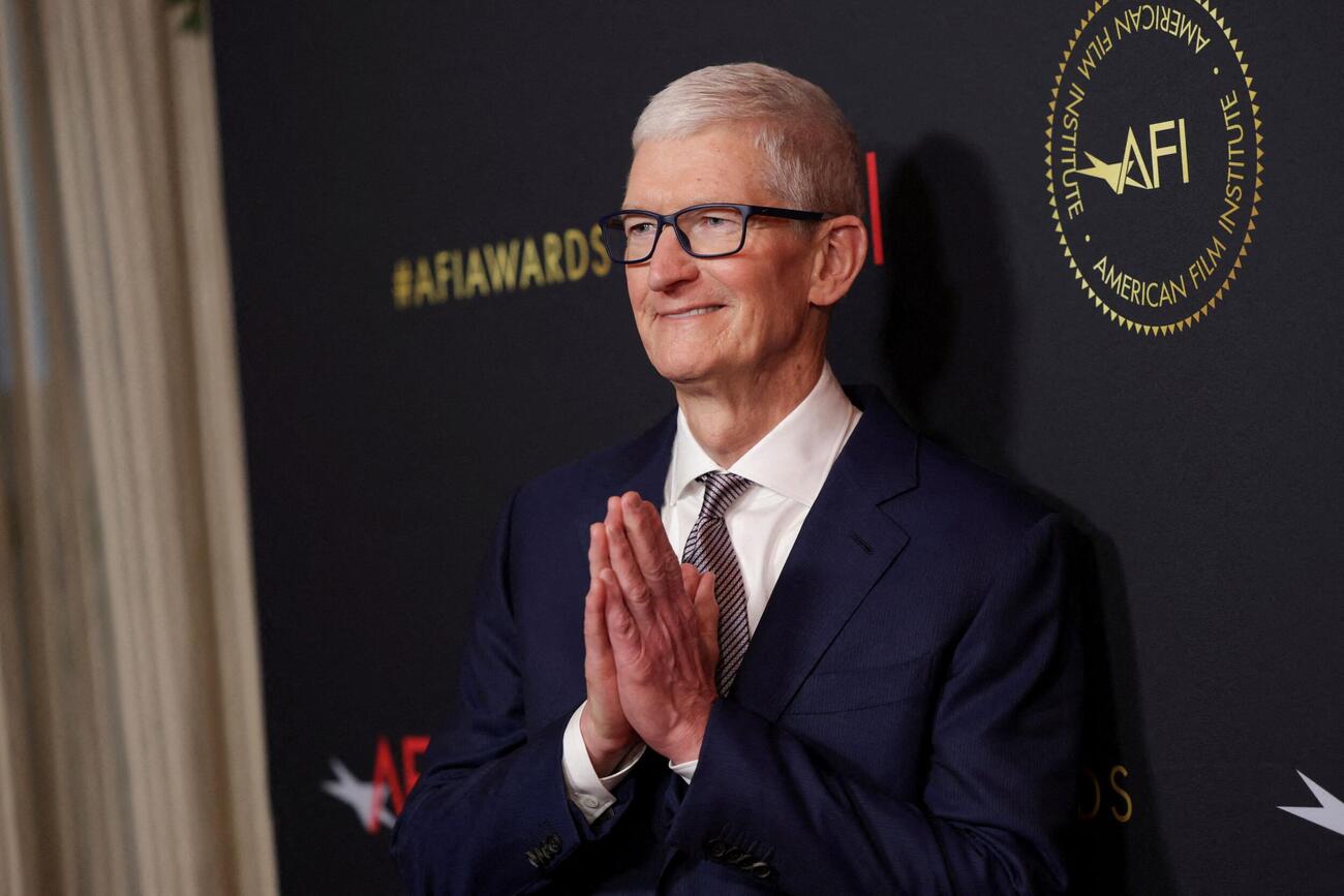 アップルのティム・クック氏（2026年1月撮影、ロイター）