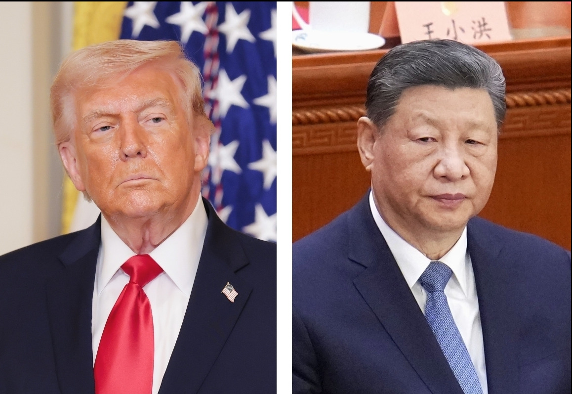 トランプ米大統領（ゲッティ＝共同）、中国の習近平国家主席（共同）