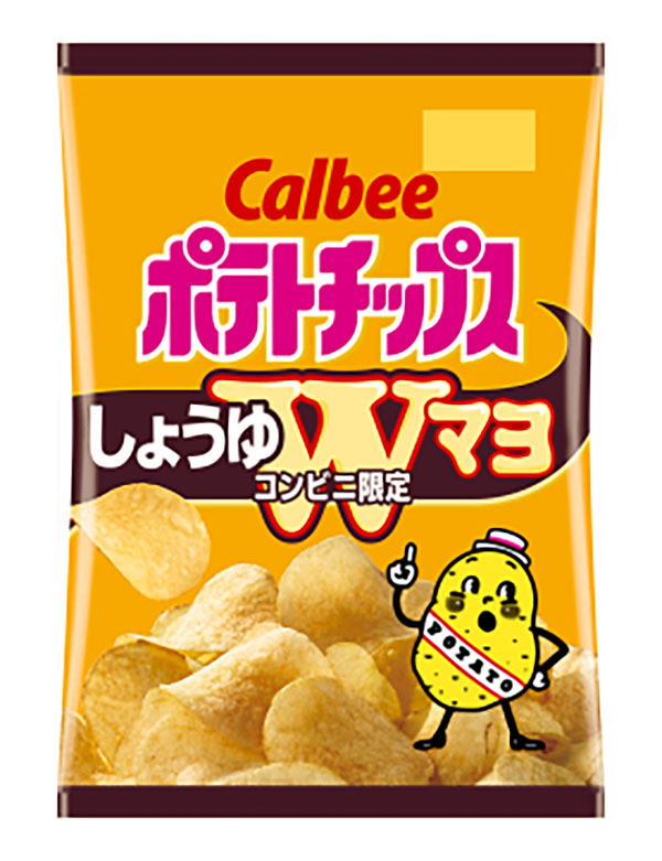 値上げ対象となったポテトチップスの「しょうゆWマヨ」（55グラム入り）