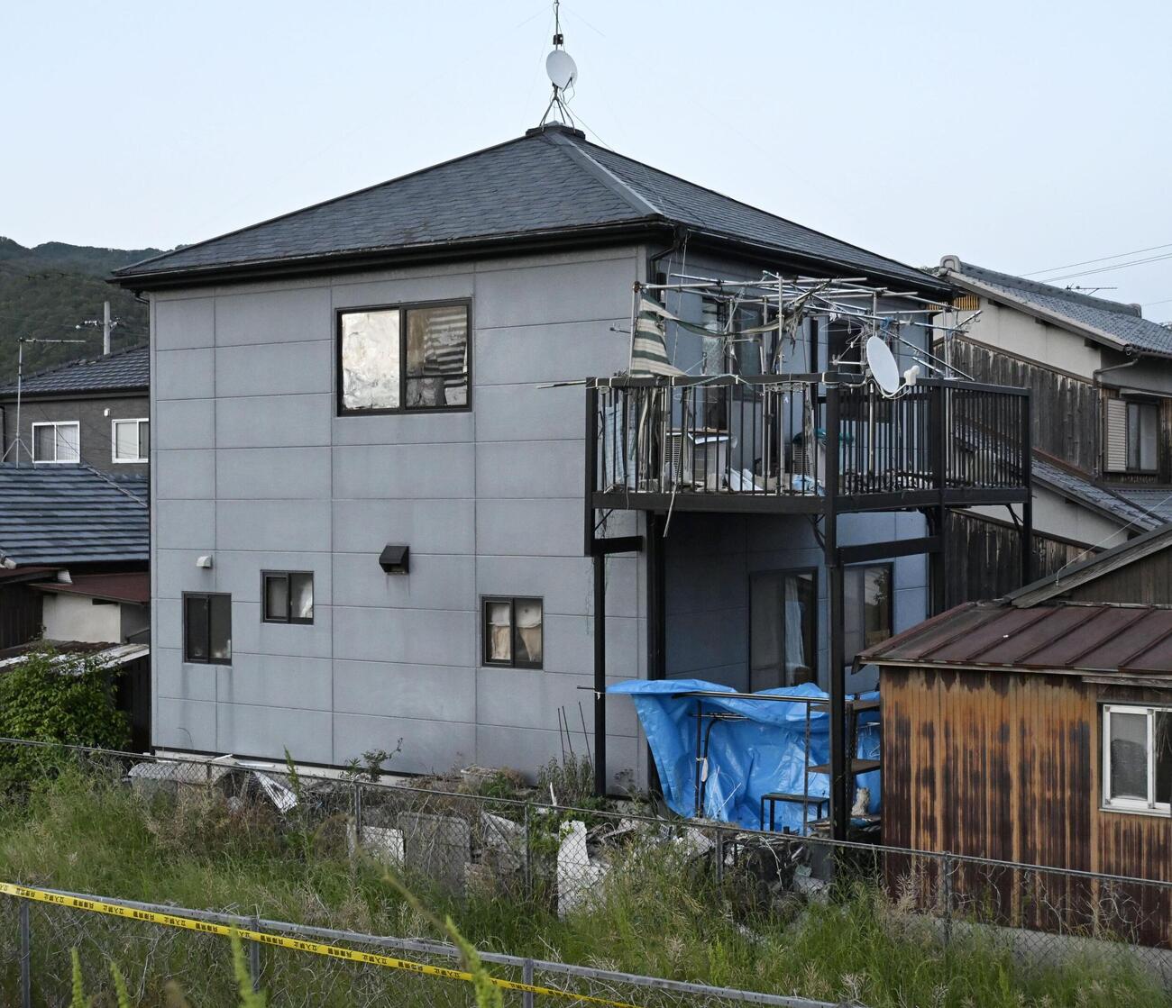 女性2人の遺体が見つかった住宅（共同）