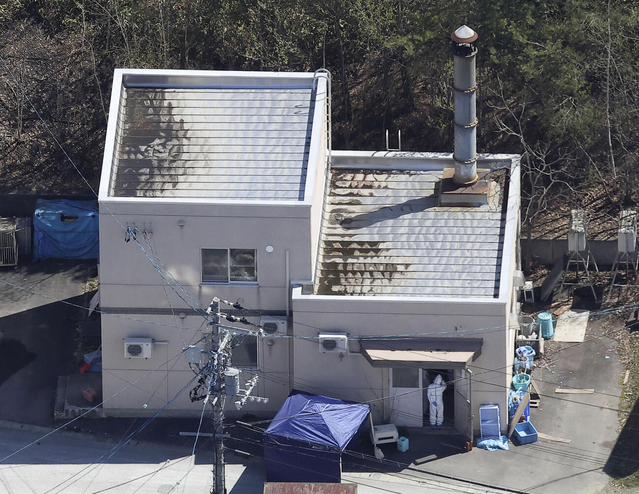 旭山動物園の焼却炉がある建物（共同）