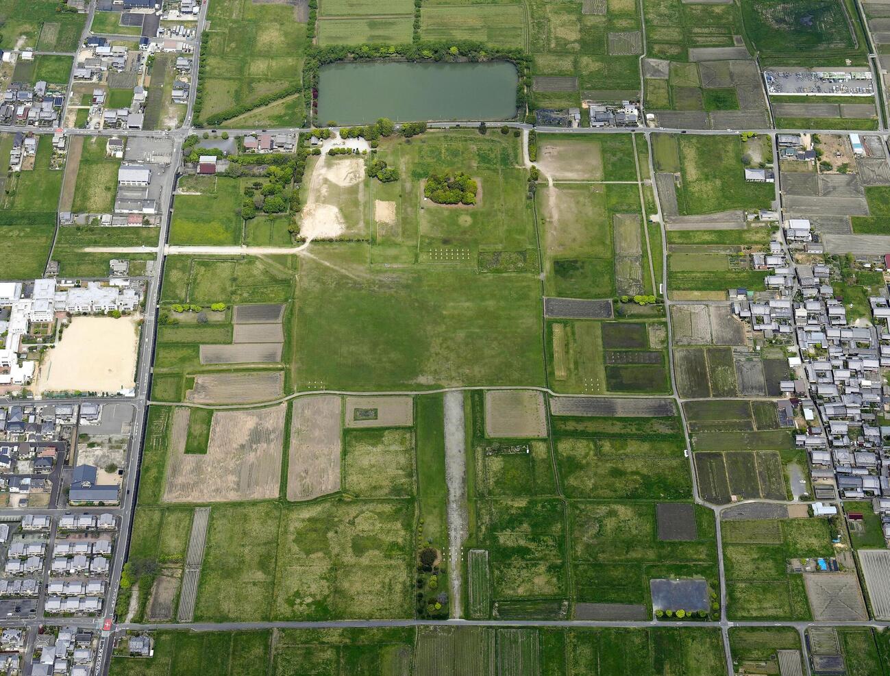 奈良県橿原市の藤原宮跡（共同）
