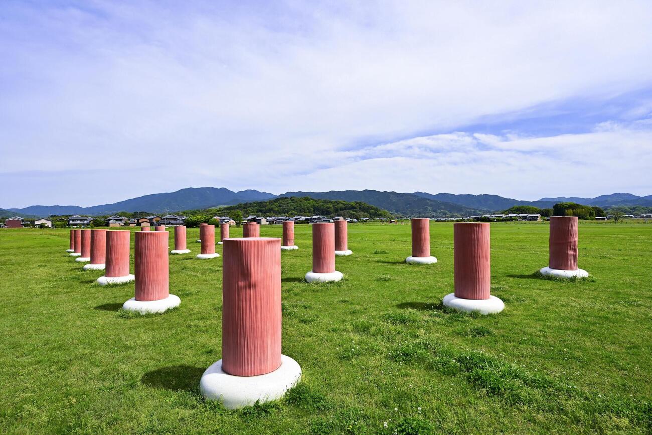 奈良県橿原市の藤原宮跡（共同）