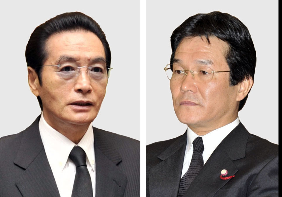 野村悟被告(左)、田上不美夫被告(共同)
