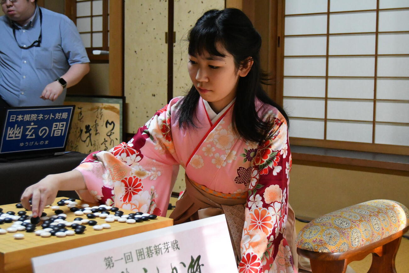 優勝した柳原咲輝二段