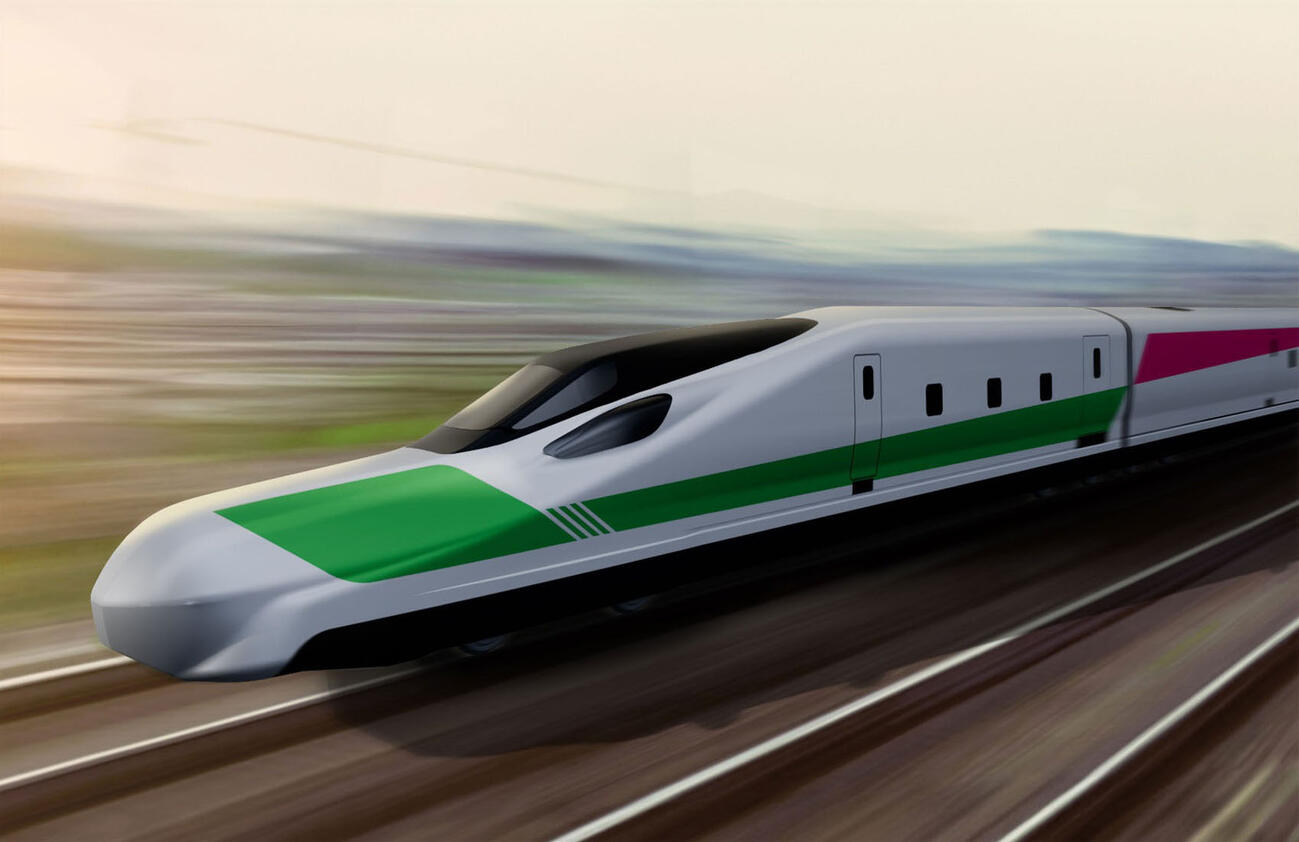新幹線専用の新しい点検用車両「SOAR（ソアー）」のイメージ（JR東日本提供）