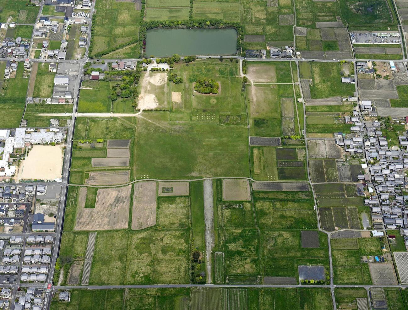 奈良県橿原市の藤原宮跡（共同）