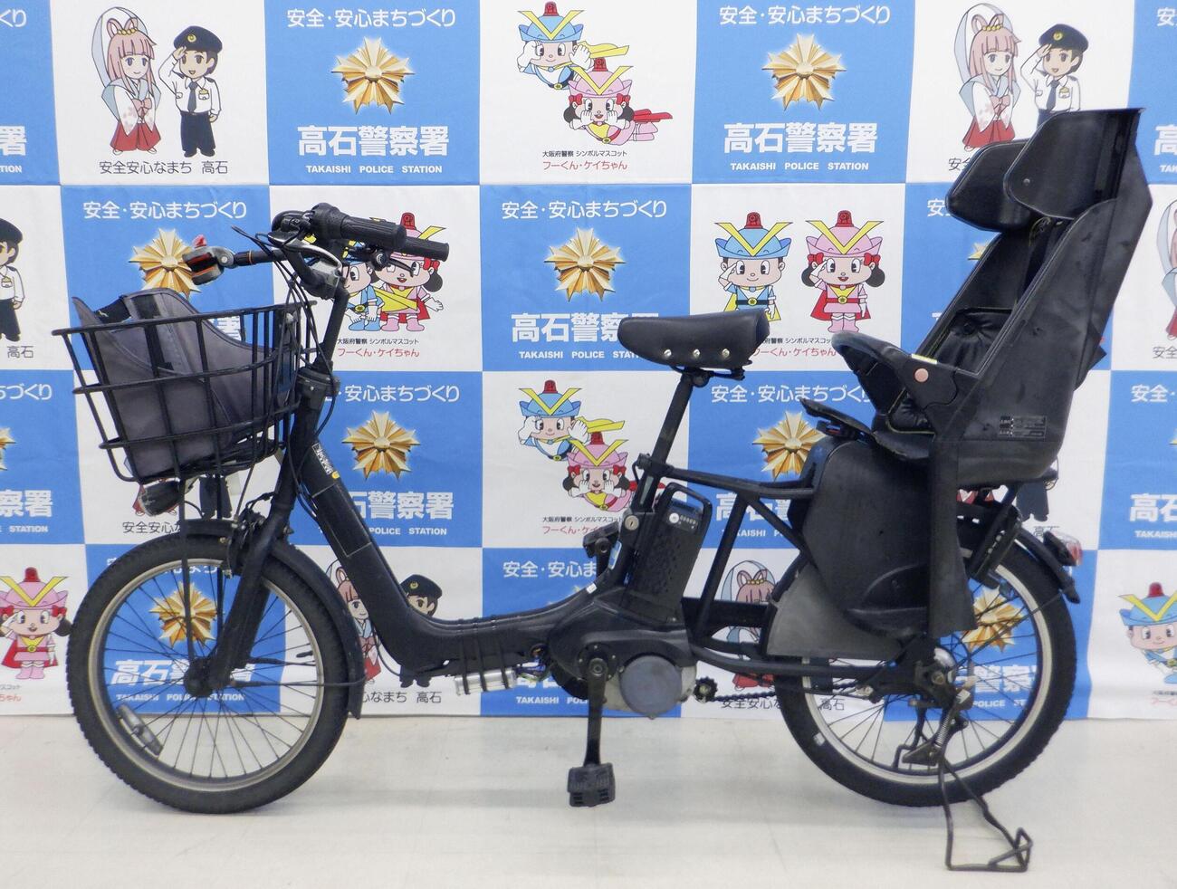 押収された「モペット」に改造された電動アシスト自転車（大阪府警提供）（共同）