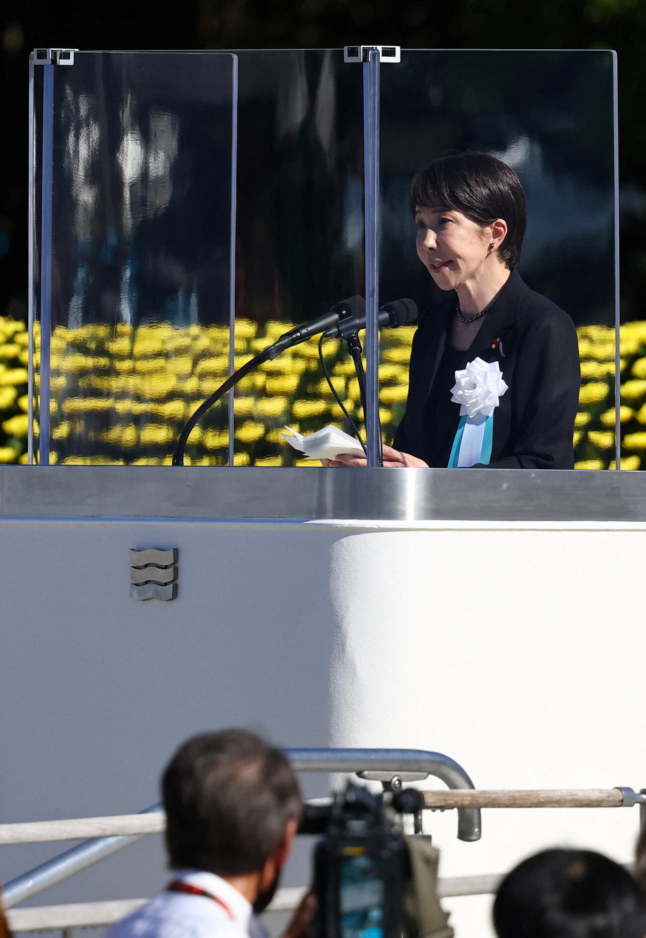追悼式典に出席した高市早苗首相（ロイター）