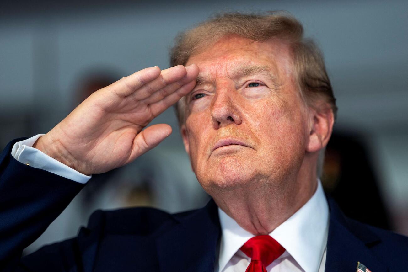 「インディカー・シリーズ」を観戦したトランプ大統領（ロイター）