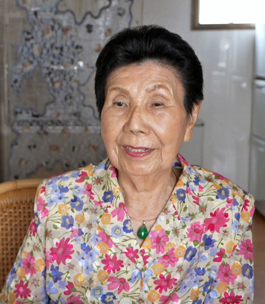 ビデオメッセージで袴田巌さんの近況を報告する姉ひで子さん＝26日、浜松市（袴田さん支援クラブ提供）(共同)
