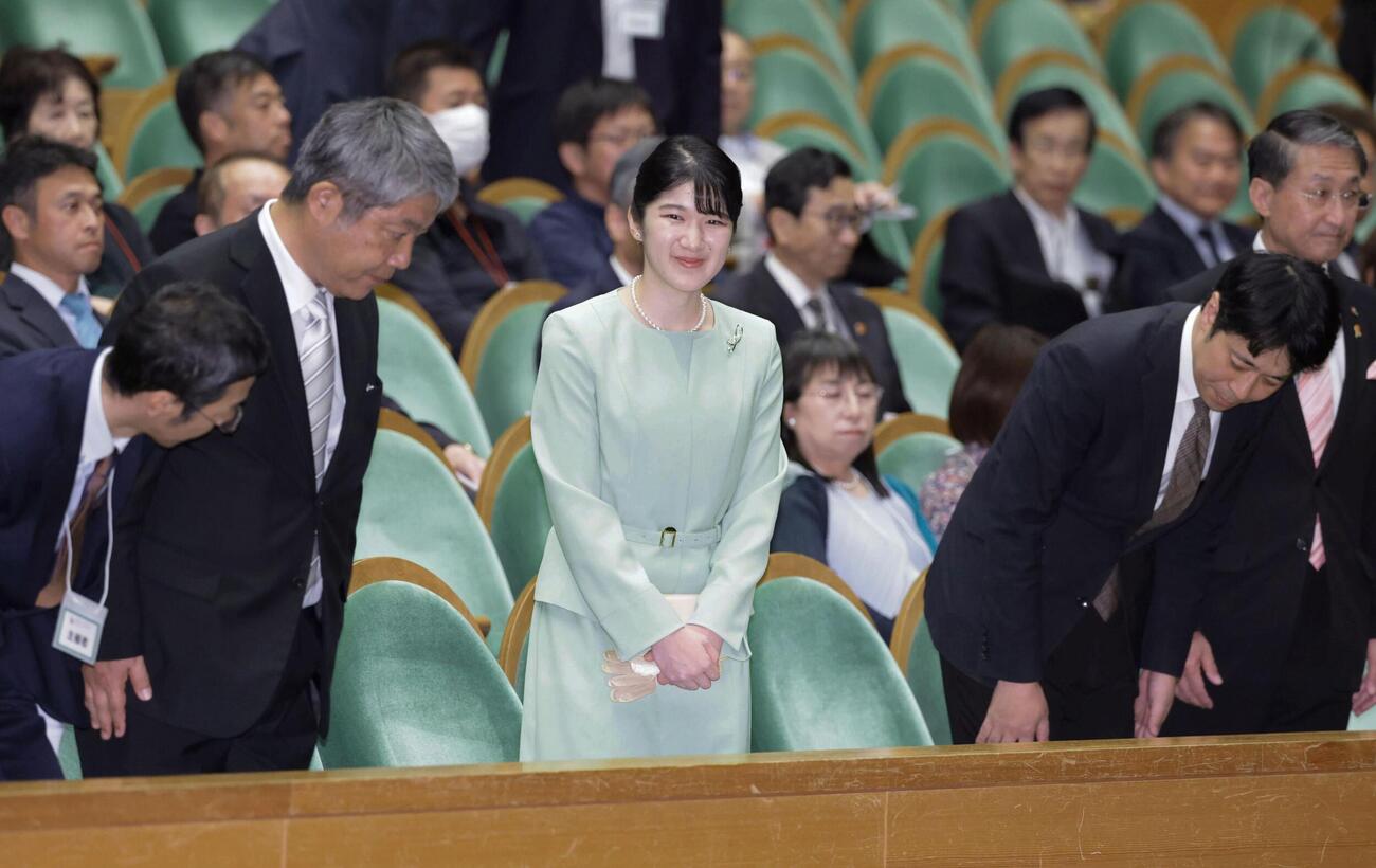 「ぼうさいこくたい2026」に出席された愛子さま＝17日午後、鳥取県倉吉市（代表撮影）（共同）