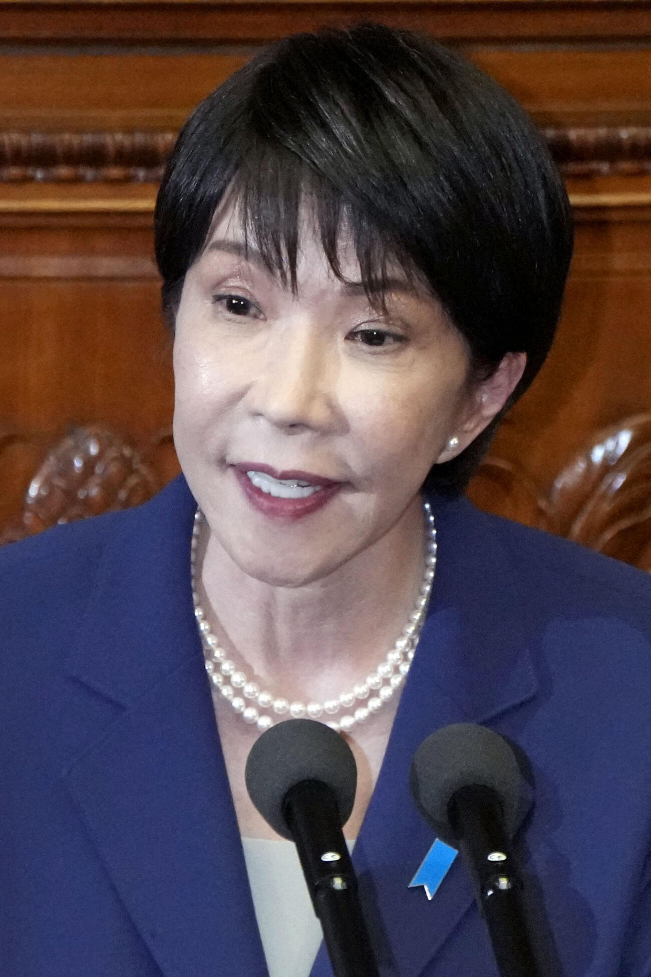 衆院本会議で答弁する高市首相＝20日午後（共同）
