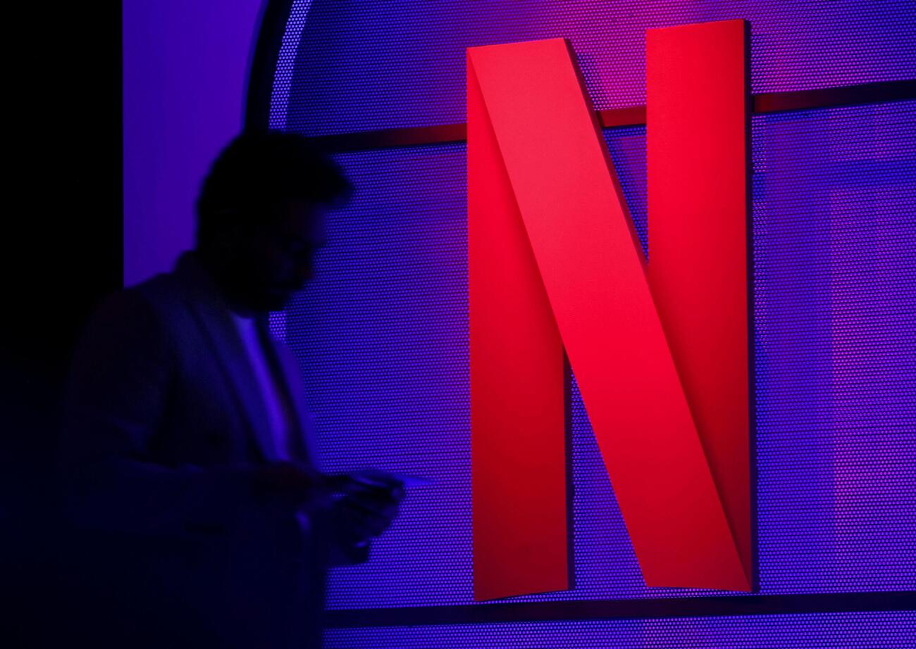 ネットフリックスのロゴ（ロイター＝共同）