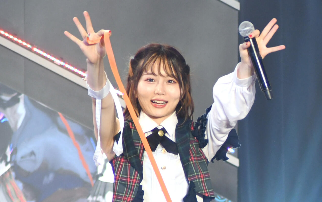 HKT48秋吉優花（2022年7月撮影）
