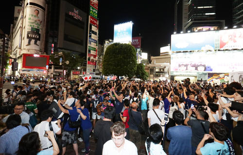 渋谷のスクランブル交差点