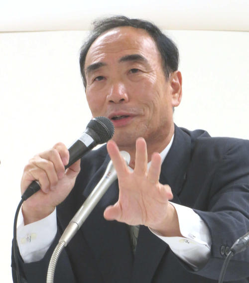 都内でイベントに出席し、熱く語る籠池泰典氏（撮影・村上幸将）