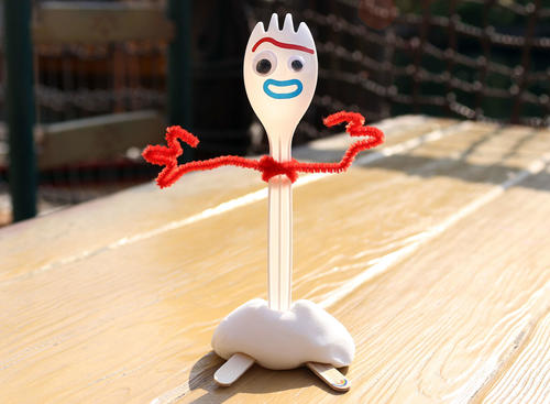 完成した手作り「フォーキー」