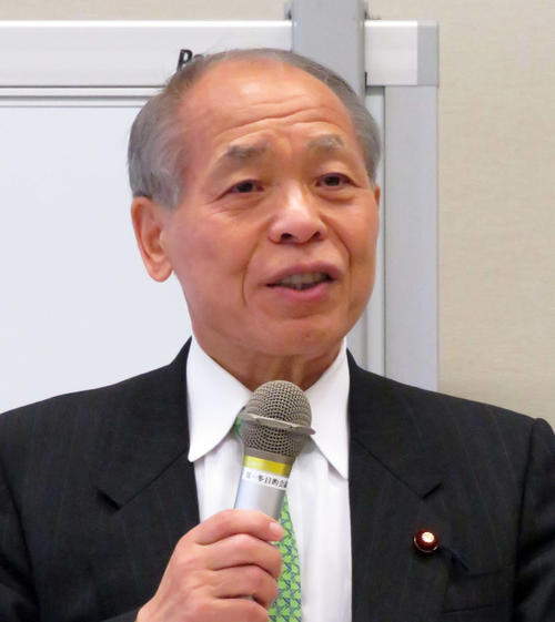 「新党大地」代表の鈴木宗男元衆院議員（2019年5月23日撮影）