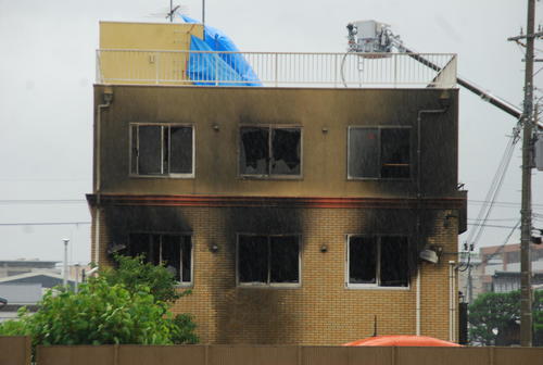 「京都アニメーション」のスタジオ（2019年7月18日撮影）