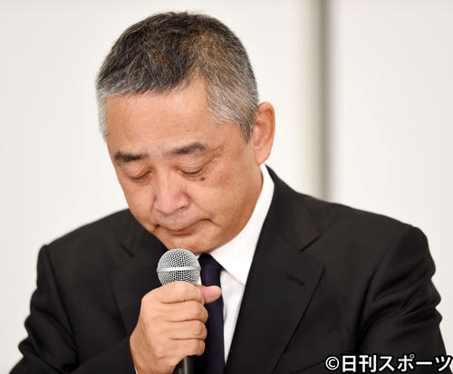 吉本興業の岡本昭彦社長（2019年7月22日撮影）