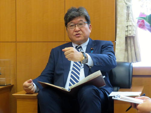 萩生田光一文科相（2019年9月25日撮影）