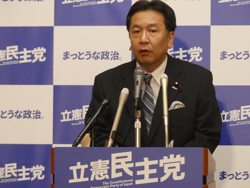枝野幸男氏（2018年11月29日撮影）