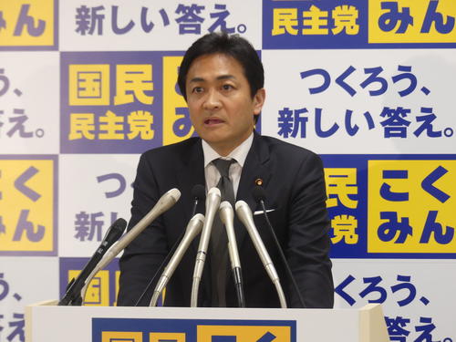 国民民主党の玉木雄一郎代表（2019年4月24日撮影）