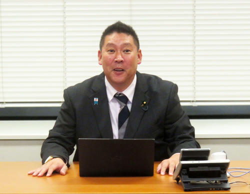 NHKから国民を守る党の立花孝志氏（2019年10月27日撮影）