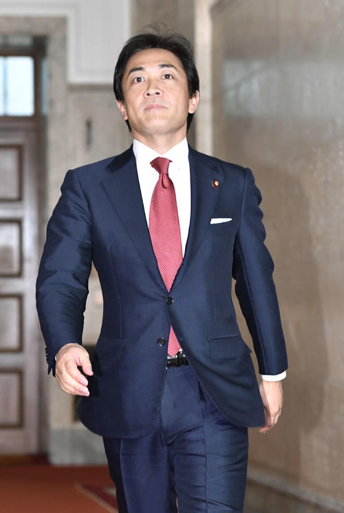 野党党首会談に臨む国民民主党の玉木代表（共同）
