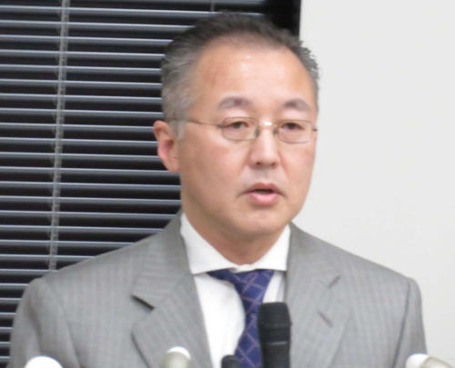 都内で会見を開いた山口敬之氏（撮影・村上幸将）