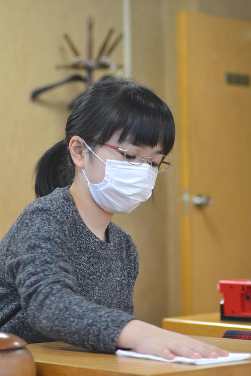 仲邑菫初段（2019年12月16日撮影）