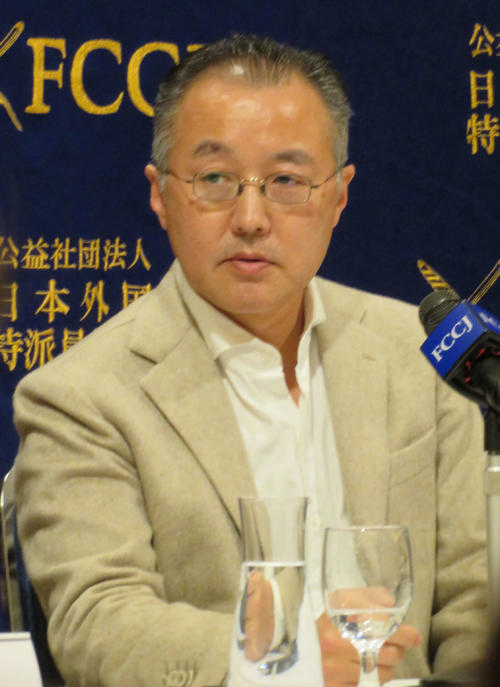 日本外国特派員協会で会見を開いた山口敬之氏（撮影・村上幸将）