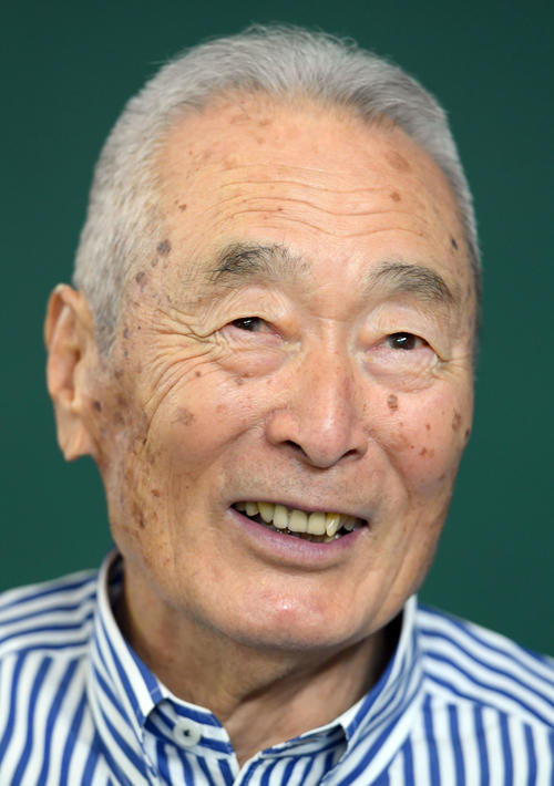 金田正一さん（18年8月19日撮影）
