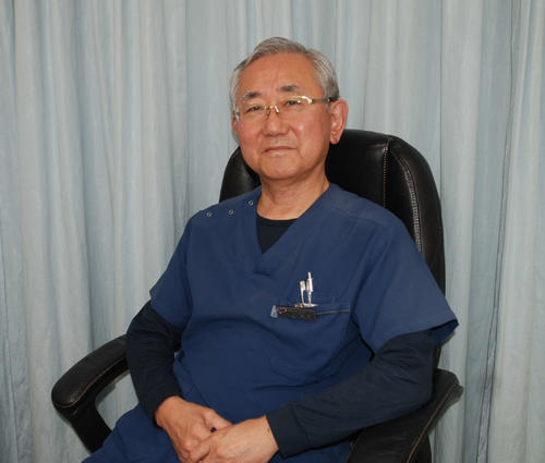 産婦人科医の益子和久さん（撮影・松浦隆司）