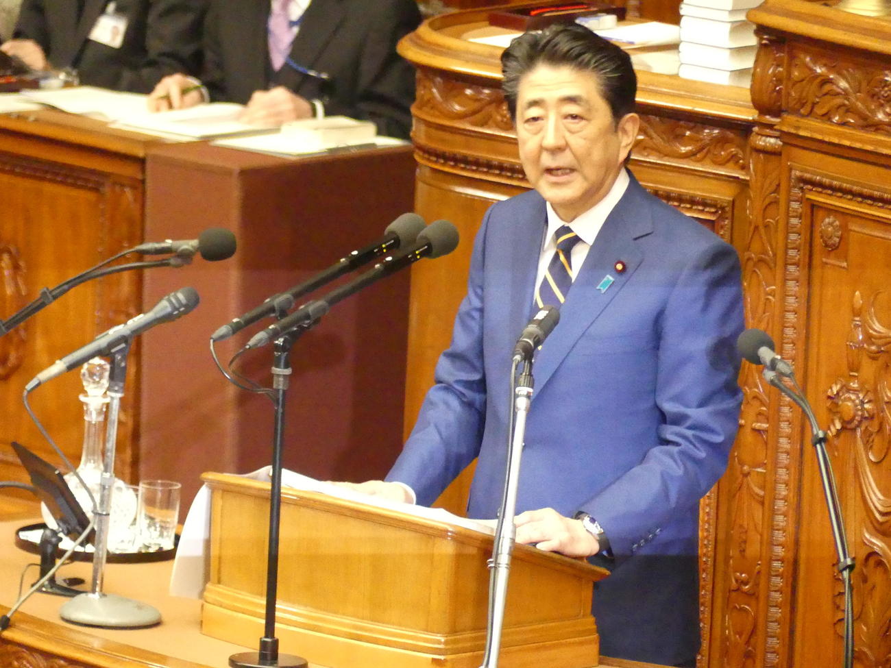 安倍晋三首相（2020年1月20日撮影）