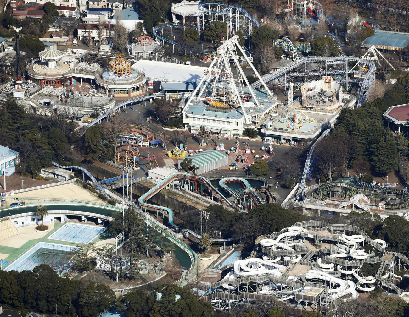 東京都練馬区の遊園地「としまえん」＝3日午前（共同）