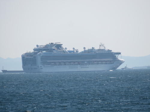 コロナ感染者出たクルーズ船、横浜沖から外海へ出る