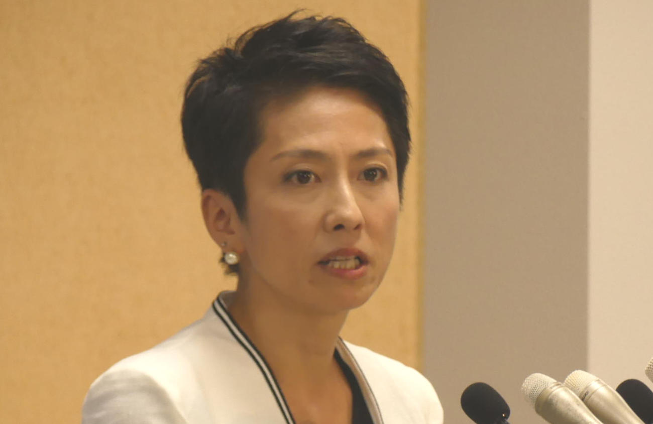 蓮舫氏（2017年7月25日撮影）