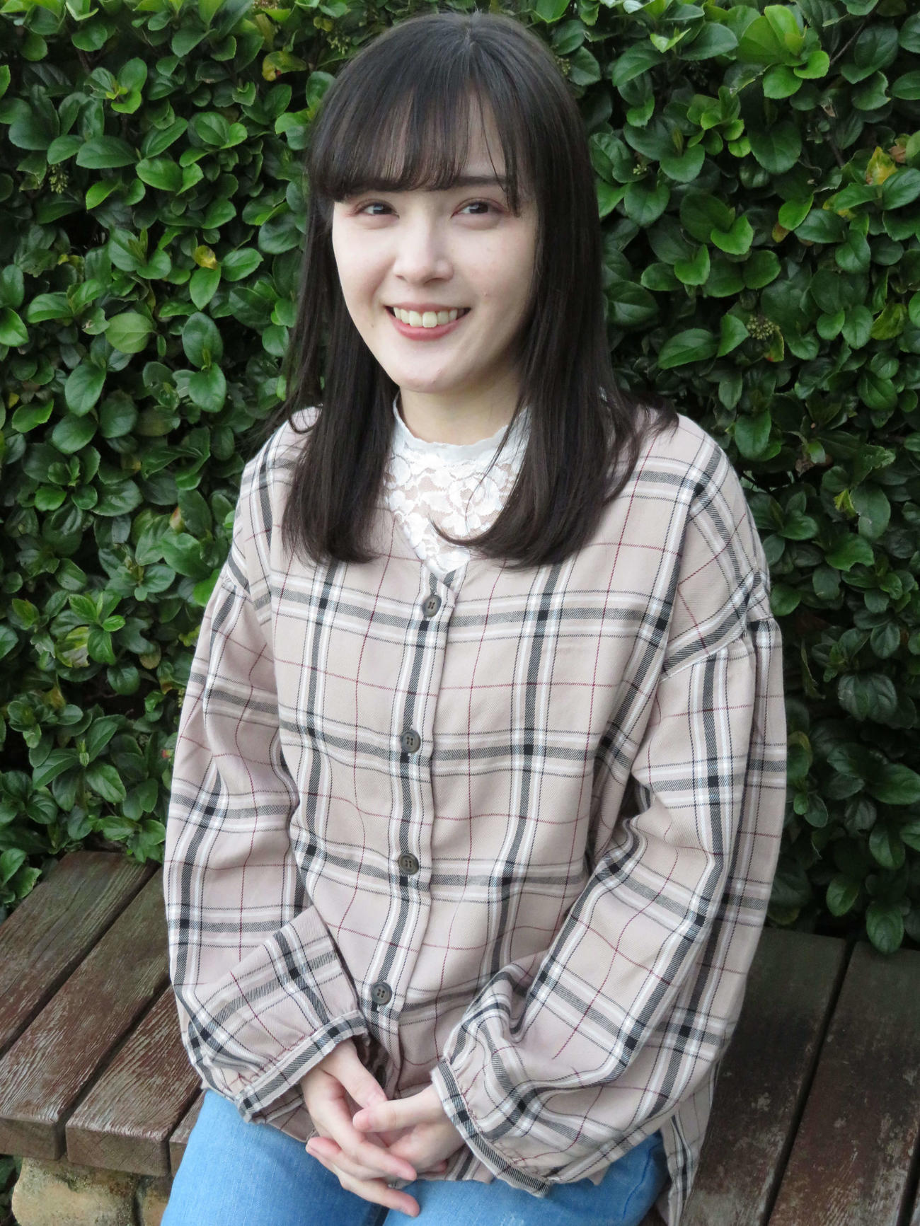 東京五輪聖火リレーで、福島県を走る公募枠ランナーに決定している声優兼女優桜庭梨那（撮影・近藤由美子）