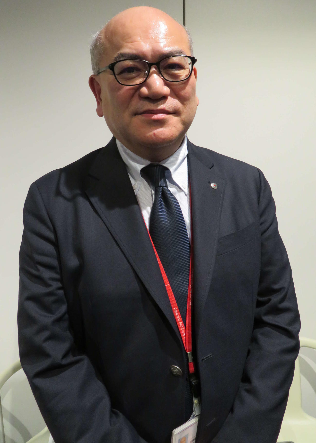 日本赤十字社血液事業本部の瀧川正弘経営企画部次長（撮影・村上幸将）