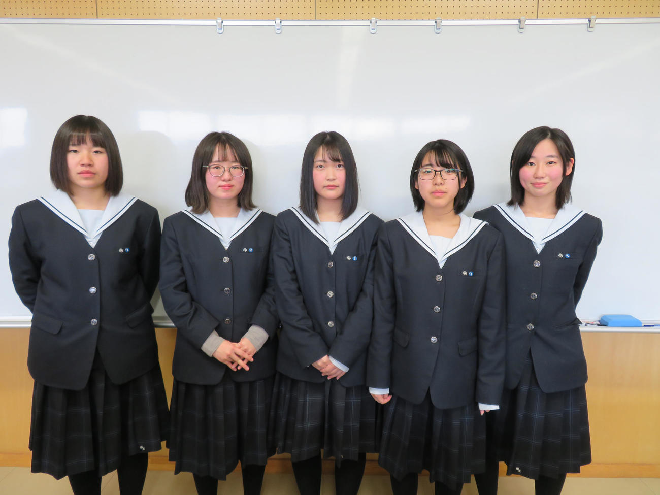 2班の生徒（撮影・佐藤勝亮）